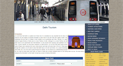 Desktop Screenshot of delhi-tourism.org